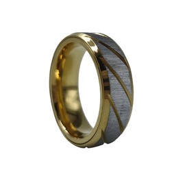 T-Conceal EDC Fidget Slider Fidget Toy Adult Stress Relief Metal Ratchet Ring Jewelry ADHD Recreational Fidget Toy Tactile Coin (Golden, 9)