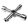 10,16 cm 1 triángulo de aleación/llave cruz Universal cuadrado triángulo