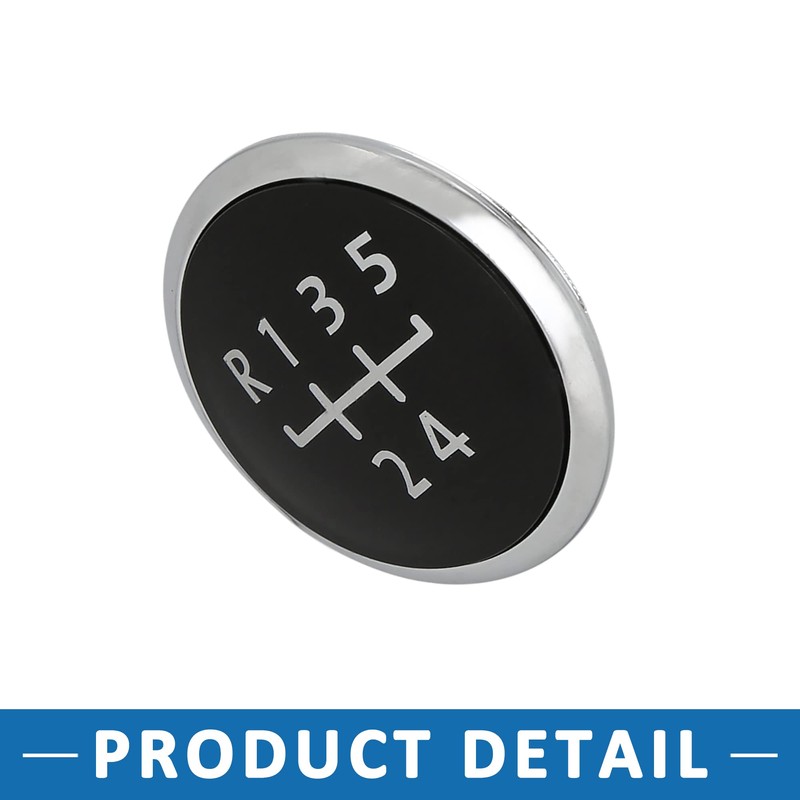A ABSOPRO 5 Speed Gear Shift Knob Emblem Head Badge