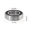 Create idea 4pcs 6005-2RS Deep Groove Ball Bearings Rubber Sealed