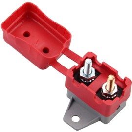 ZOOKOTO 12V/24V Stud Bolt Type Manual Reset Circuit Breaker 30A with Cover for Marine Boat, battery chargers, trucks, buses, electric cars, car engines,etc