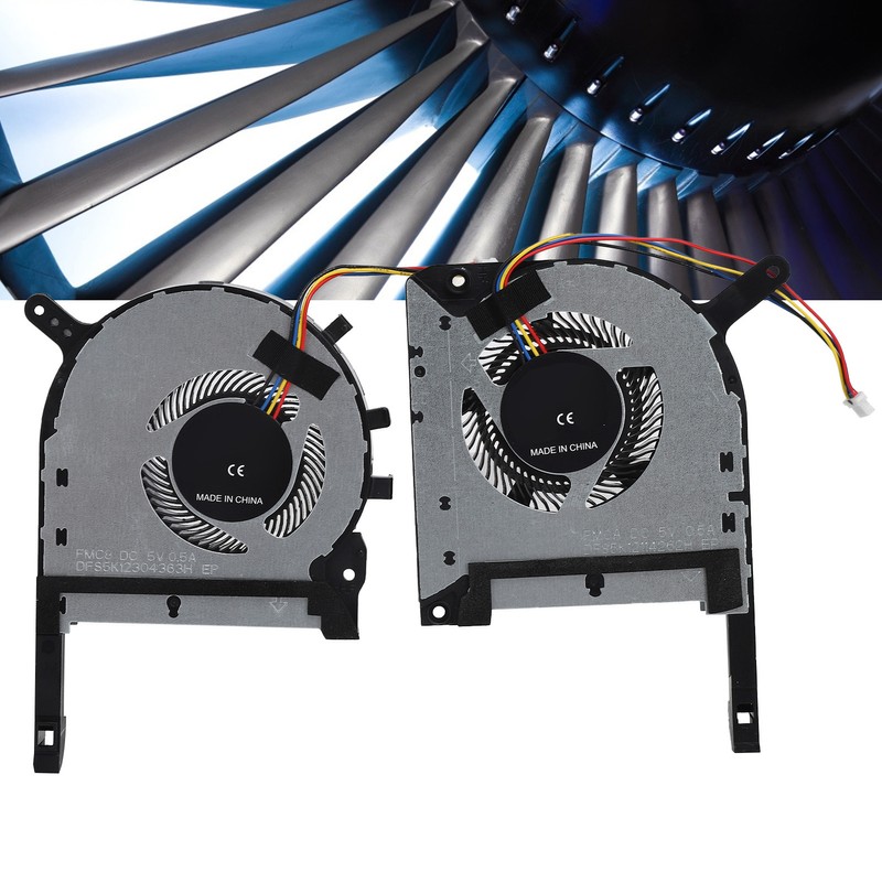 2pcs Laptop CPU GPU Cooling Fans Replacement for ASUS TUF