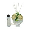 Ceramic Oil Diffuser and Oil Set with Porcelain Capodimonte Roses