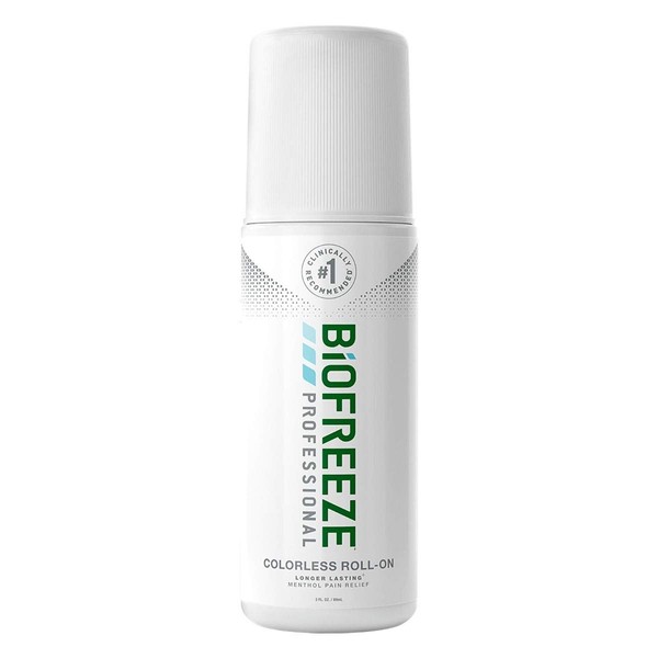 Biofreeze Professional Pain Relief Roll-On, 3 oz. Bottle, Colorless