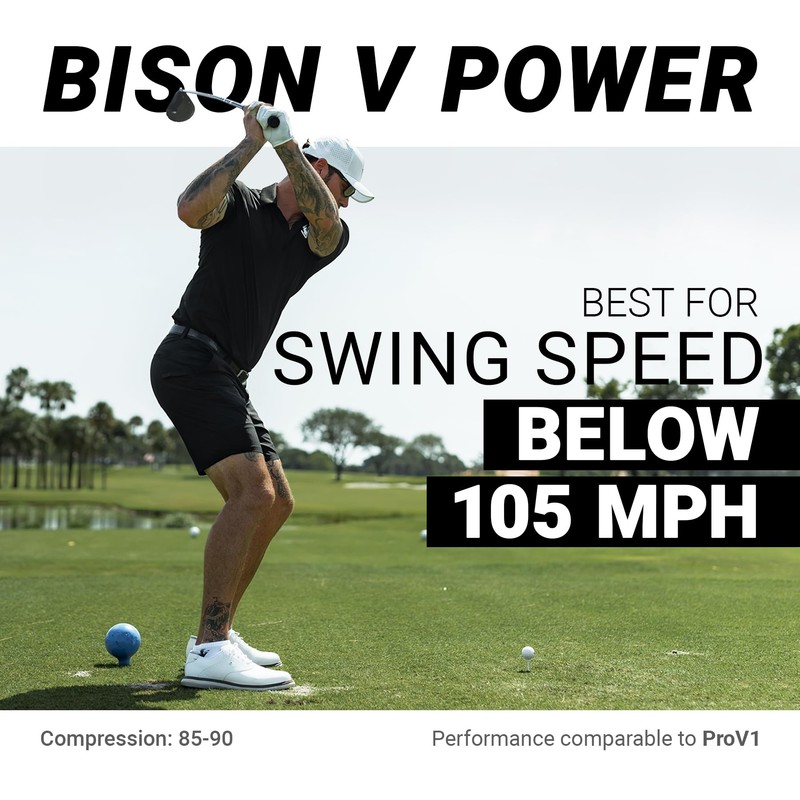 Trust Golf Ball Bison V Power–Designed for Professionals and Low