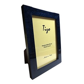Tizo 4" X 6" Blue Wooden Frame, Made in Italy
