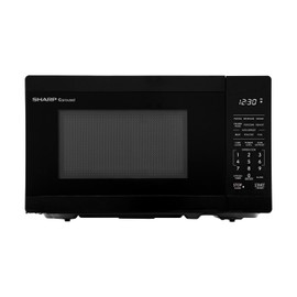 SHARP Compact Countertop Microwave Oven with Removable 10" Carousel Turntable, 700 Watt, 0.7 Cubic Feet, Black