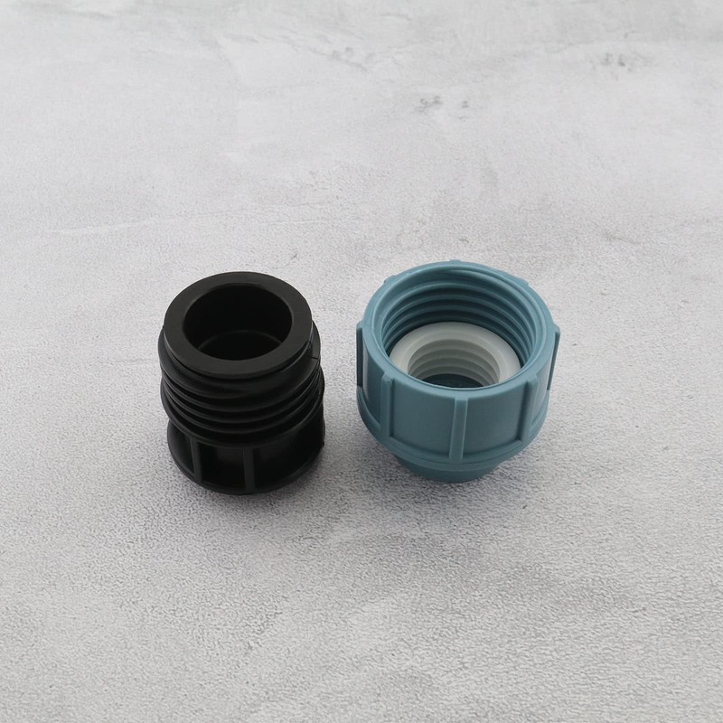 PE Water Pipe Plug End Compression Fitting PE Pipe Compression