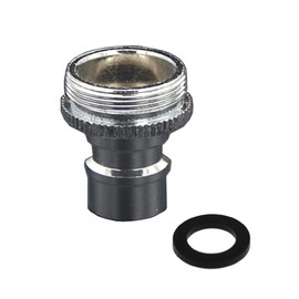 Faucet Quick Connector Adapter, Thead Connecting Faucet Aerator Adapter Snap Quick Connector Fitting for Dishwasher Washing Machine (NPT 24mm Male)