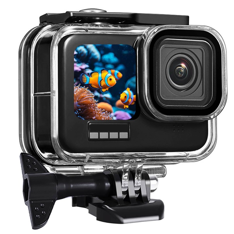 BO&DQQ 196FT/60M Waterproof Case Compatible with Go Pro Hero 13/12/11/10/9