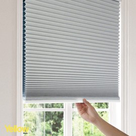 YELLOW BLINDS, Cellular Shades, Window Blinds Cordless, Blinds for Windows, Window Shades for Home, Window Coverings, Cellular Blinds, Door Blinds, Skyline Blackout, 30" W X 84" H