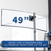 VIVO Steel Ultrawide Monitor Bracket Pole Mount with Removable 75mm