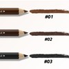 Boobeen 12pcs 2-in-1 Eyebrow Pencils and Black Eyeliner Set，Waterproof Brow