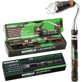 LED Magnetic Pickup Tools, Telescoping Magnetic Flashlights with Extendable Magnet Stick, Fathers Day Dad Gifts, Cool Gadgets Gifts for Him Adults, Birthday Gifts for Men, Dad, Camouflage