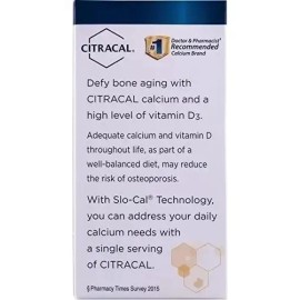 Citracal Calcio De Liberacion Lenta 1200mg 80 Coated Caplets Sin Sabor