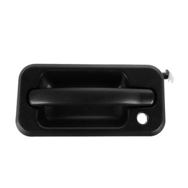 TRQ Front Left Exterior Door Handle Black Drivers Side Compatible with 2003-2009 Hummer H2 HU1310102
