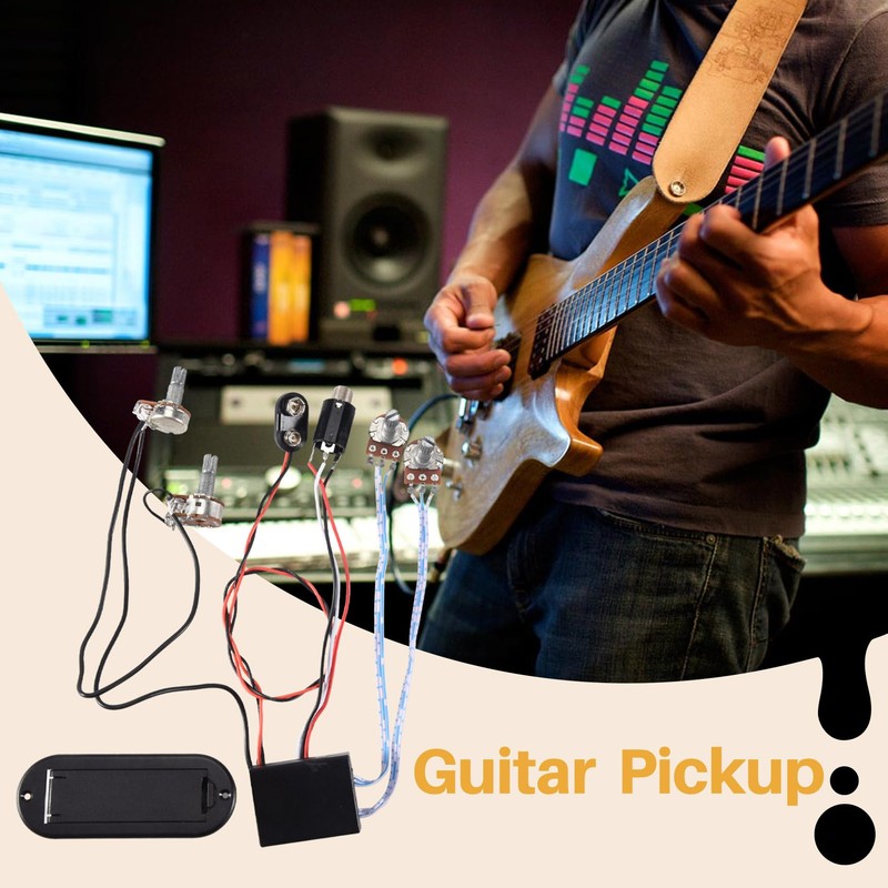 SweetSerenade 2 Band Active Guitar EQ Equalizer Preamp Circuit Pickup