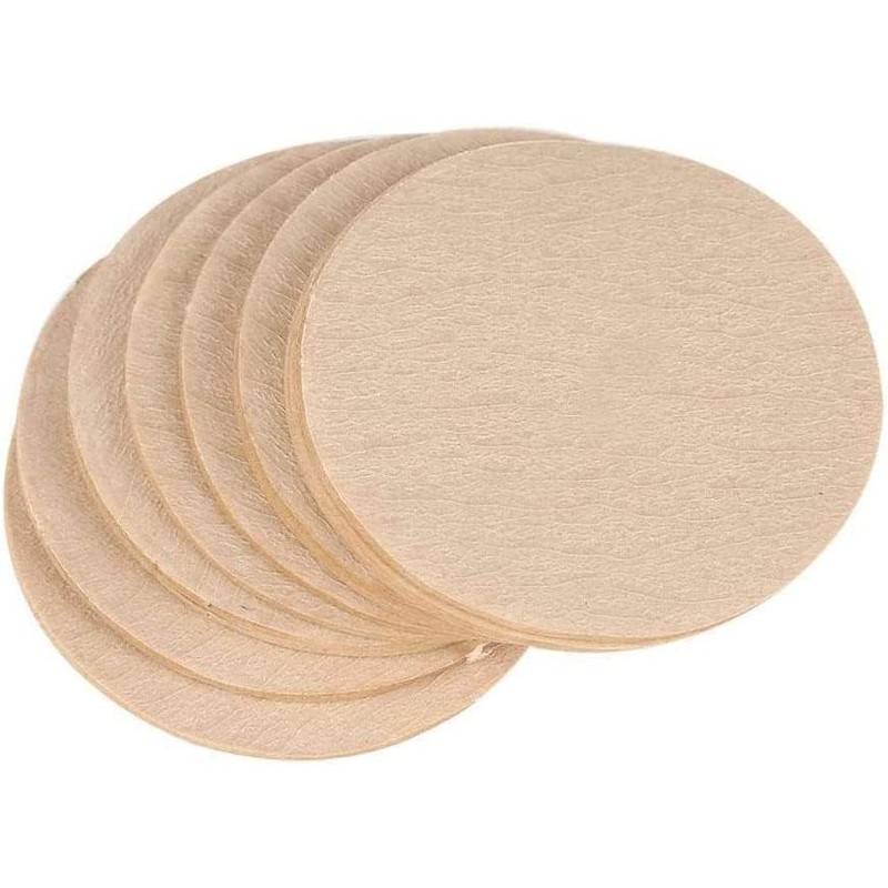 100 Pcs Brown Coffee Filter Moka Pot Filter Paper, Natural