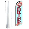 R and R Industries SHRIMP King Flag Sign With Complete