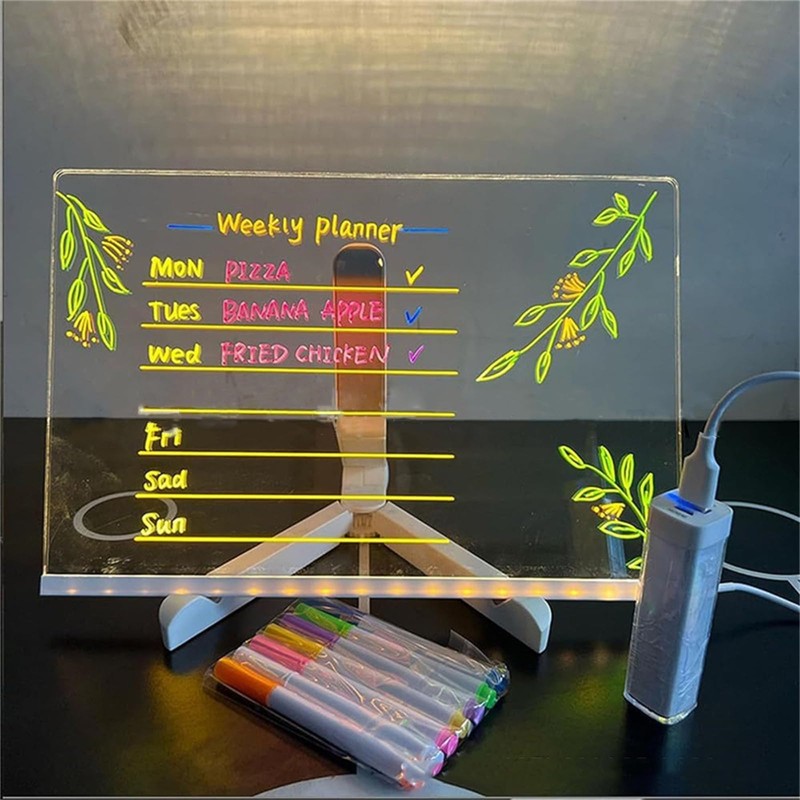 LED Note Board with Colors, LED Drawing Board for Children,
