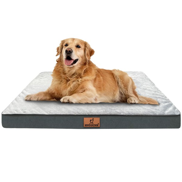 HNUOUNH Orthopedic Dog Bed, Waterproof Dog Bed for Medium, Large