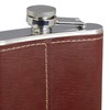 Relaxdays 3 x Hip Flask 200 ml Stainless Steel with