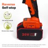 Zistel 20V Cordless Impact Wrench Kit 1/2" 520Nm High Torque