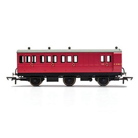 Hornby BR, 6 Wheel Coach, Brake 3rd Class, Fitted Lights, E31185 - Era 4