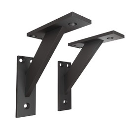 FSHR Design Angle Shelf Bracket/Wall Bracket Aluminium Matt Black
