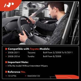 A-Premium - Conjunto de interruptor de limpiaparabrisas y arandela compatible con Toyota Tacoma 2008-2011, Tundra 2008-2014