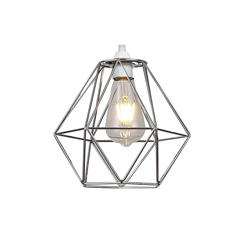 LOXTON LIGHTING EasyFit Metal Wire Cage Ceiling Pendant Light Shade