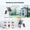 JSONPHX Security Camera Wireless Outdoor,Wireless Solar Outdoor Camera, Night Vision,PIR