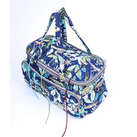 Yarn Bag-Large Size-Yarn Storage Organizer with Grommets-Portable Crochet Bag for Yarn Skeins-Crochet Hooks-Knitting Needles -Other Accessories