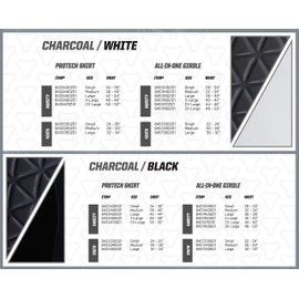 Schutt ProTech Youth All-in-One Football Girdle Padded Compression Shorts with Integrated Pads, White, Large