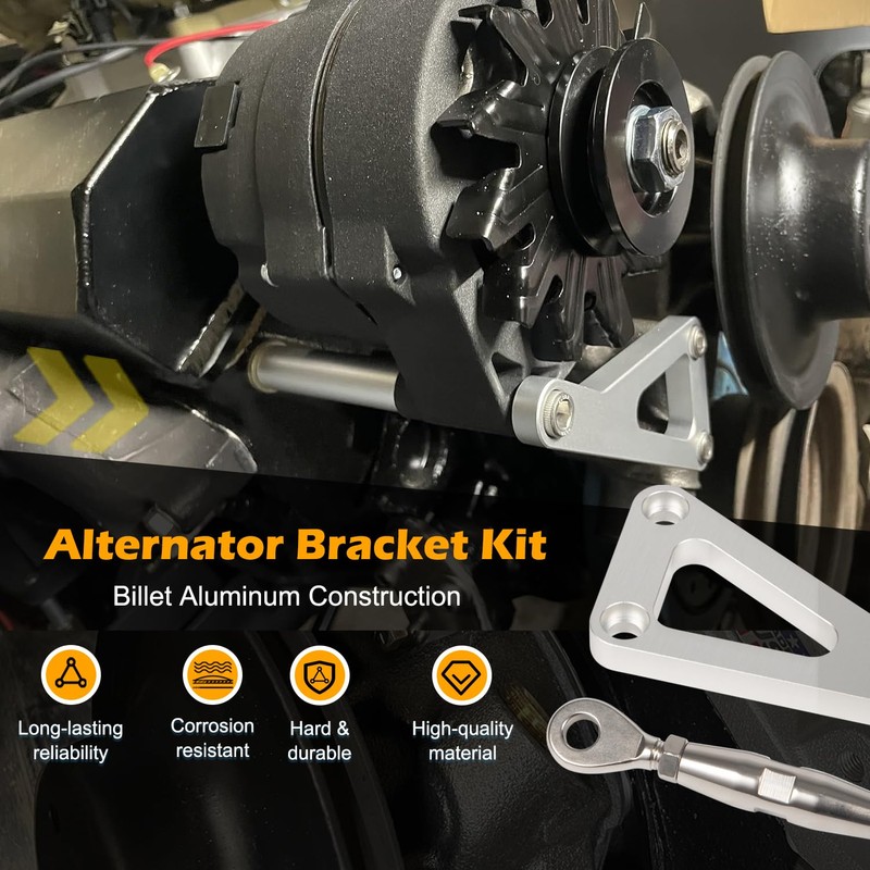 Alternator Bracket Kit for Chevy SBC Long Water Pump 305