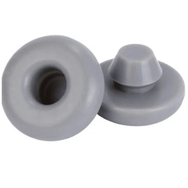 TRAPSKI Rack Replacement Rack Feet | Common 20 qt Cooler Rubber Feet for RTIC Coolers, Yeti Coolers, Tundra Roadie Tank Hard Sided | Non-Slip Non-Scratch Rubber Feet, Gray - Size: 2 Pack