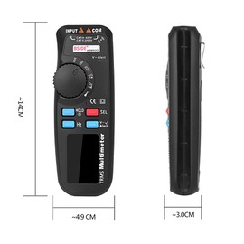 Digital Multimeter, TRMS 6000 Counts Auto Manual Ranging Digital Multimeter AC/DC Voltage Current Resistance Capacitance Frequency Temperature Multi Testers Voltmeter Ammeter with Backlit LCD