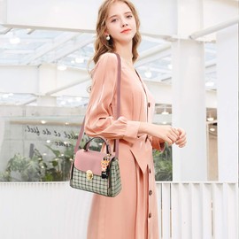 NICOLE&DORIS Handbags for Women, Cute Shoulder / Crossbody Bag for Girls and Women, Zip, PU Leather - - m