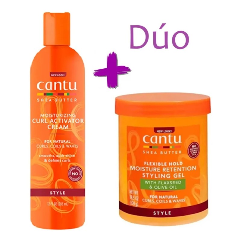 Kit Cantu Activador De Rizos 355ml Y Gel De Lino