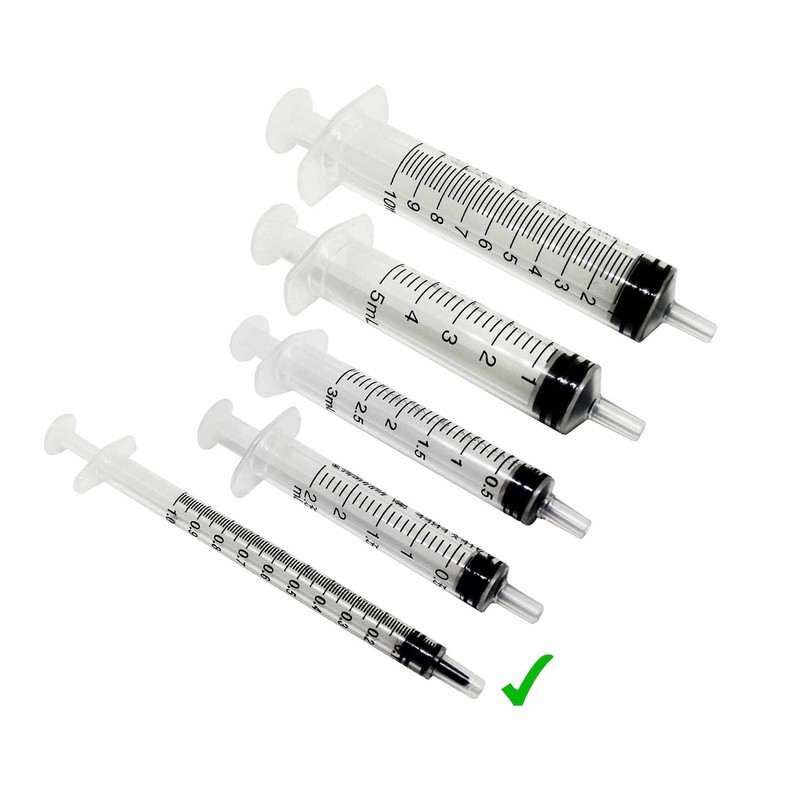 Rays 1ml Syringe Sterile Latex Free Box of 100
