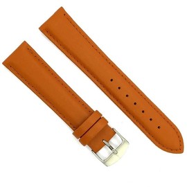 diloy XL Leather Strap for Classic Watch Smooth Stitched Cowhide Leather Padded Special Length Sizes 10 mm 12 mm 14 mm 16 mm 18 mm 20 mm 22 mm 24 mm 26 mm 28 mm 302EL, 22 mm, Leather, Not applicable