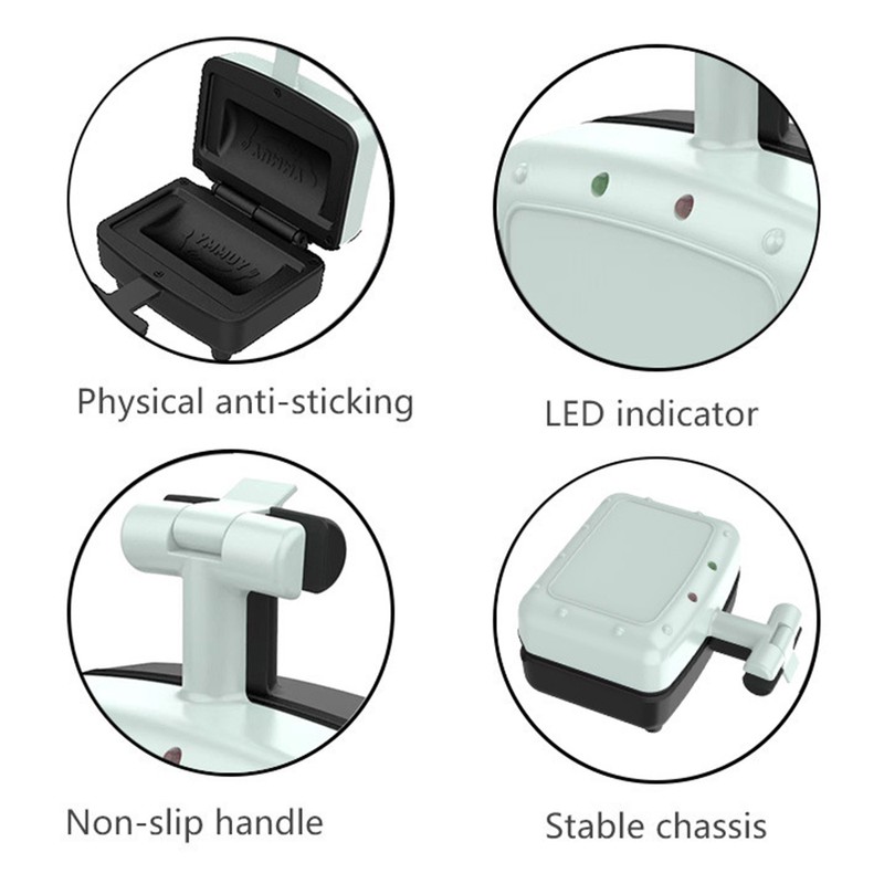 Breakfast Sandwich Maker Compact Electric Sandwich Maker with Non-Stick Plates