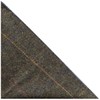 King & Priory Olive Herringbone Pocket Square, Green