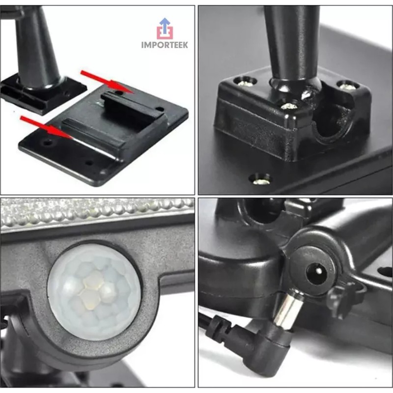 Importeek Lampara Solar Reflector Luz Led Jardin Exterior Pared Sensor