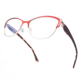 SKYWAY Women's Reading Glasses Elegant Blue Light Blocking Readers Computer Glasses Eyewear Ruby 3.5x