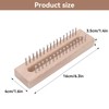 Beufee Wooden Knitting Loom with Elbow Crochet Hook Rectangular Hand