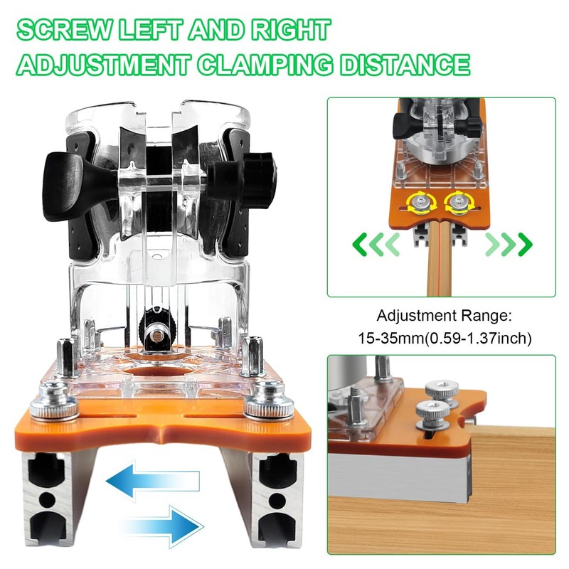 2-in-1 Router Base Plate for Precise Woodworking, Router Accessories, Edge