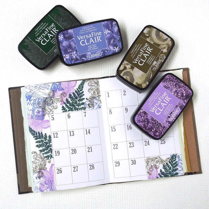 Tsukineko Versafine Claire VF-CLA Natural Color Stamp Stand, Oil-based Pigment