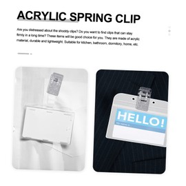 Operitacx 1 Set Crystal Clip Office Circlip Extra Wire Case Clear Glue Chip Bag Clips Correction Medium Binding Clips Bulk Hanging Large Clip Holder Pliers Heavy Inserts Acrylic 30 Pieces