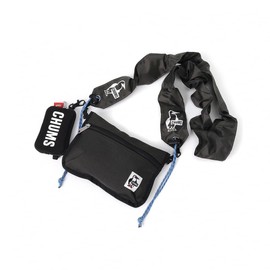 Chums Wearable Sling Shoulder Bag, Sweat Nylon, Black/Charcoal